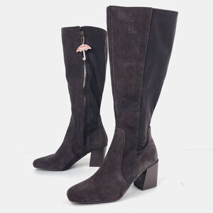 BLONDO Skara Knee High Suede Tall Boot Stretch Waterproof size 8M
